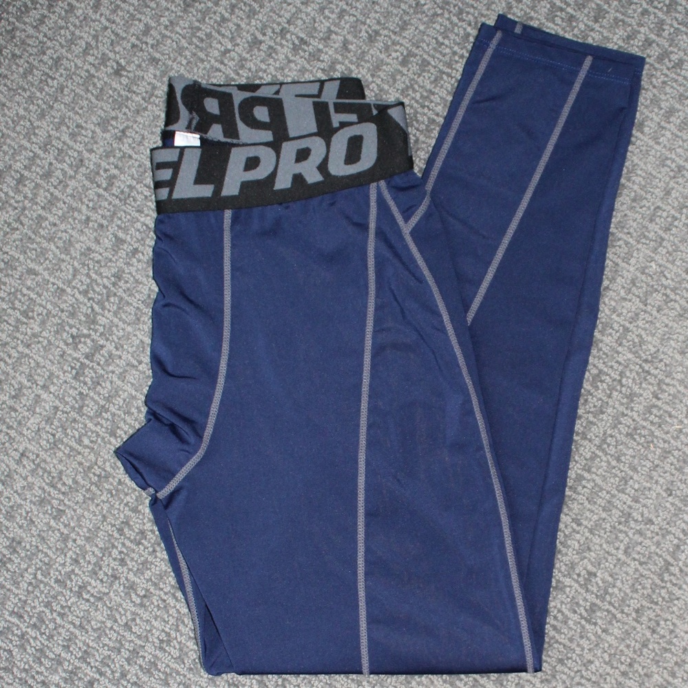 Yel-Pro blue exercise tights from Yuerlian NWOT